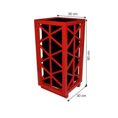 Dekoratif Dış Alan Çöp Kovası 30 Litre