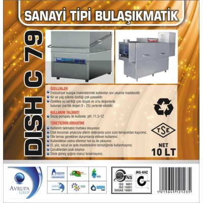 DISCH C79 San.Tipi Bulaşık Makinesi Deterjanı 10 Litre