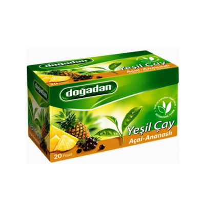 Doğadan Yeşil Çay Ananas-Açaili Bitki Çayı  20*1.7 Gr