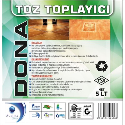 DONA Magic Mop Toz Toplama Maddesi 5 Litre