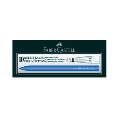 Faber Castell Keçeli Kalem Mavi 10'lu Kutu