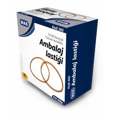 Mas 360 Ambalaj Lastiği 200 gr %100 Kauçuk