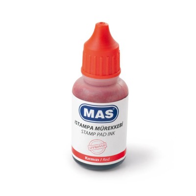 Mas 464 Istampa Mürekkebi 20 ml Kırmızı