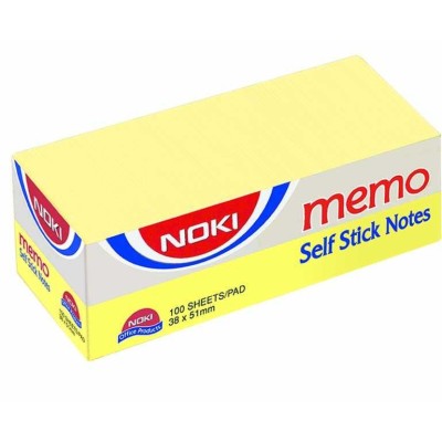 Noki Memo Stıck 38*51 Sarı Yapışkanlı 3 Lü Not Kağıdı