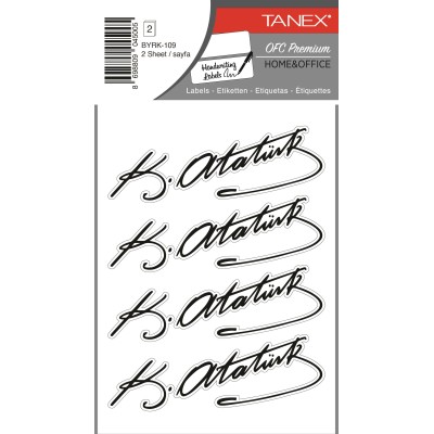 Tanex Byrk-109 Atatürk İmza 100.5x35.5mm 8 Li Paket