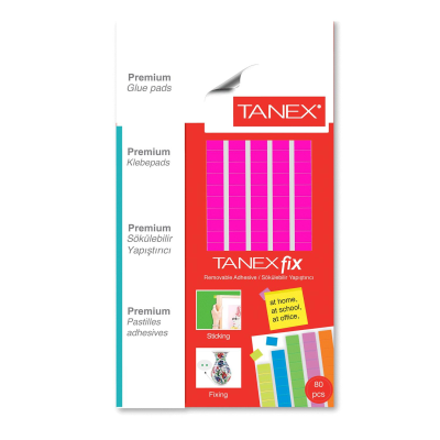 Tanex Fix Sökülebilir Hamur Yapıştırıcı 50 Gram Flo Pembe