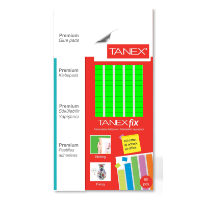 Tanex Fix Sökülebilir Hamur Yapıştırıcı 50 Gram Flo Yeşil