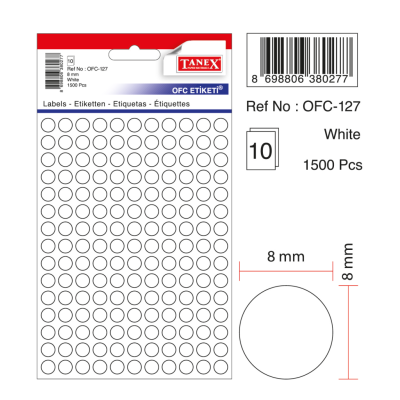 Tanex Ofc-127 Beyaz Ofis Etiketi