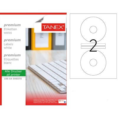 Tanex TW-2041 Cd Etiketi 100 Sayfa