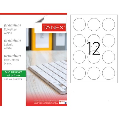 Tanex TW- 2160  Laser Etiket 100 Lü Paket