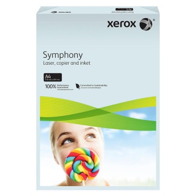 Xerox Symphony Renkli A4 Fotokopi Kağıdı 80 gr 500'lü Açık Mavi