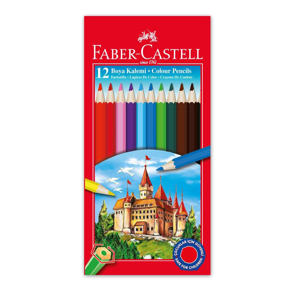 Faber Castell Tam Boy Kuru Boya 12 Renk