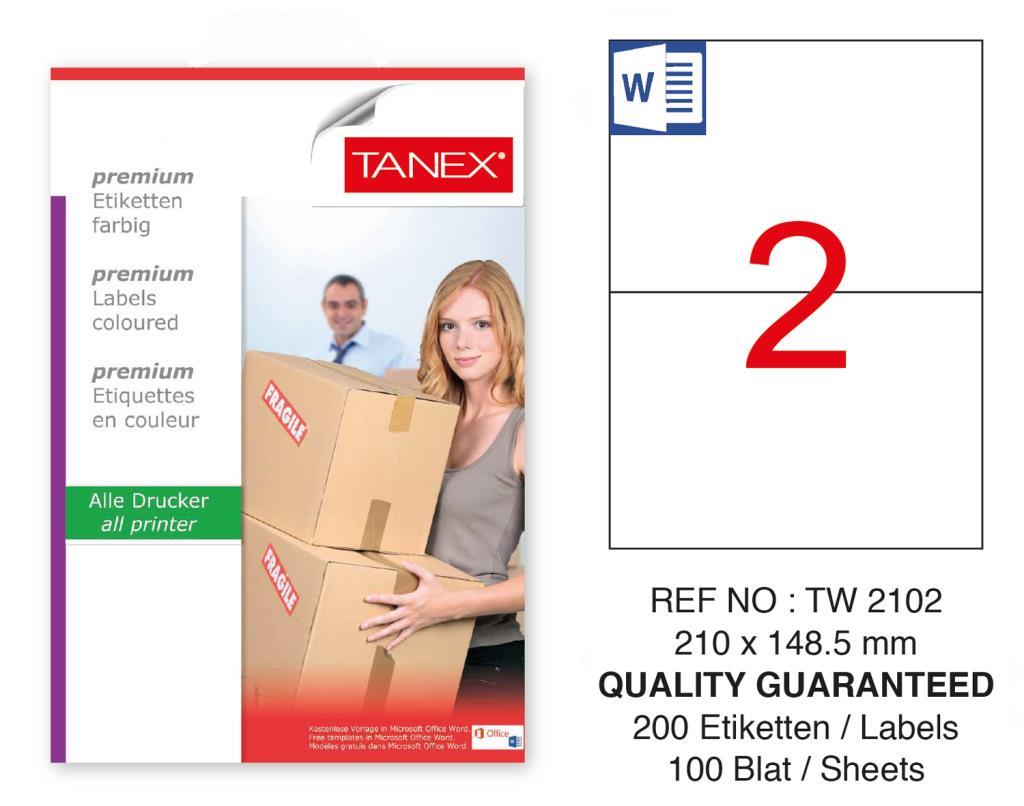 Tanex Tw-2102 Sevkiyat ve Lojistik Etiketi 210x148.5 mm