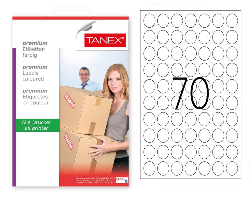 Tanex Tw-2125 Sevkiyat ve Lojistik Etiketi 25 mm