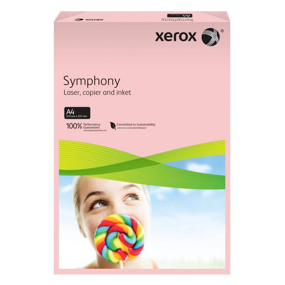 Xerox Symphony Renkli A4 Fotokopi Kağıdı 80 gr 500'lü Açık Pembe